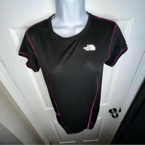 North Face Women’s Small Black Pink A2EX Cycling Performance T-Shirt Top S